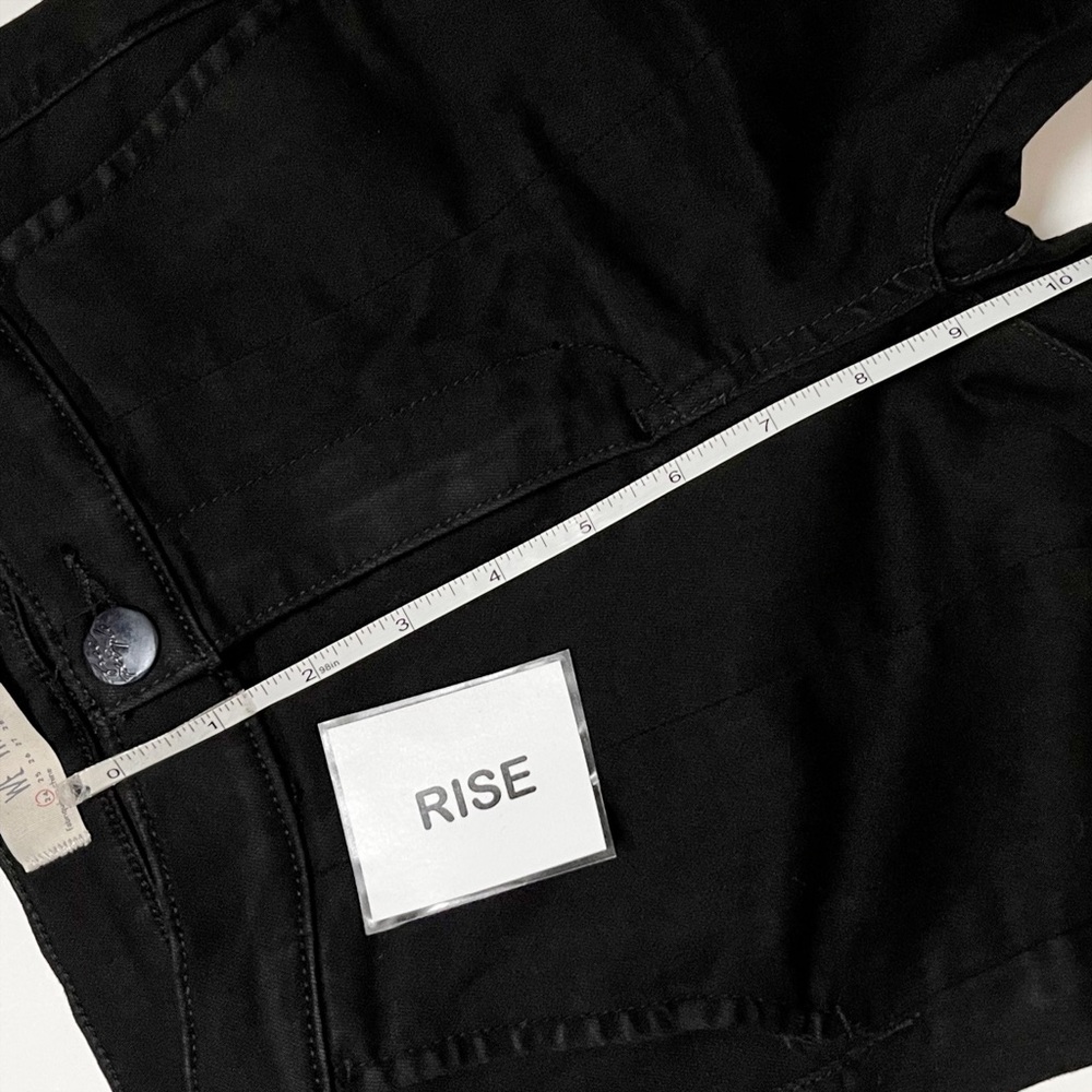 Free People We the Free Split Flare Jeans 24 00 black high rise front slit - Picture 11 of 12